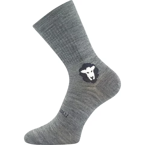 Ponožky VoXX BAREFOOTAN MERINO světle šedá