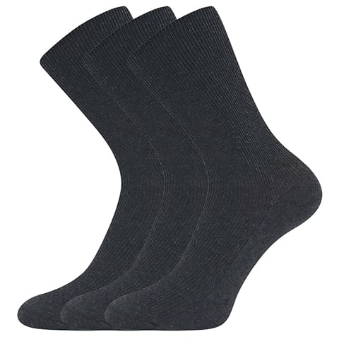 Bavlněné ponožky Lonka HALIK tmavě šedá 46-48 (31-32)