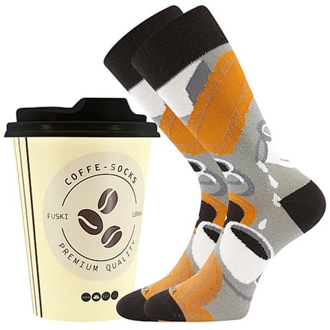 Ponožky Lonka COFFE socks vzor 4 38-41 (25-27)