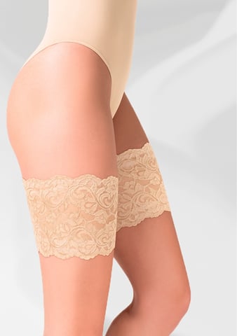 Dámský samodržící stehenní pás Thigh 509 GABRIELLA šampaň XS/S