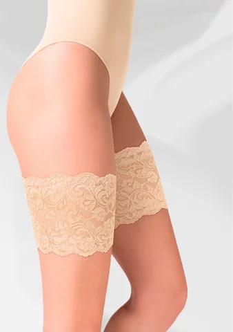 Dámský samodržící stehenní pás Thigh 509 GABRIELLA šampaň XS/S