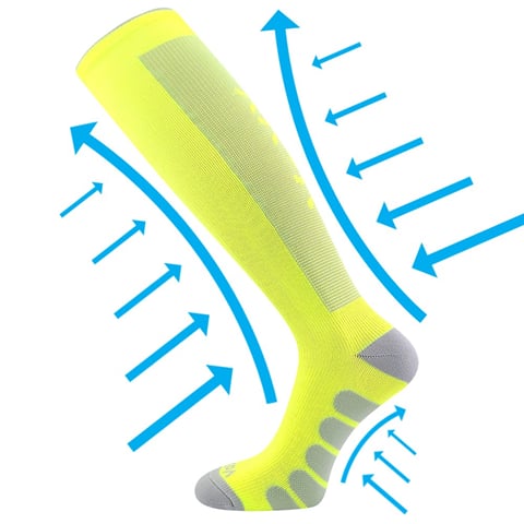 Kompresní podkolenky VoXX FORMIG neon žlutá