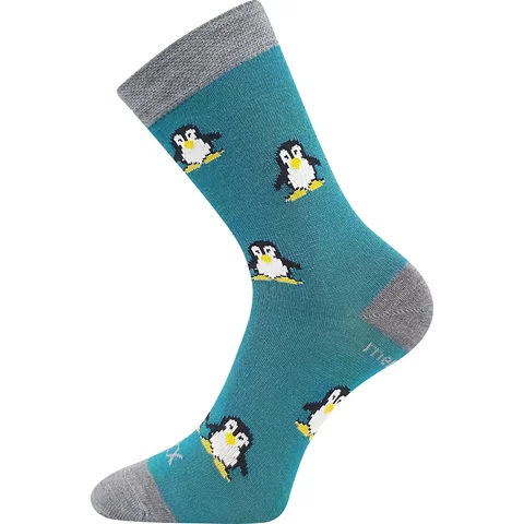 Dětské ponožky VoXX PENGUINIK modro-zelená