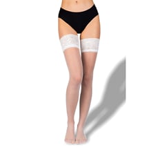 Punčochy samonosné LADY HOLD UPS 20 DEN bianco
