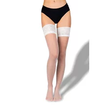 Punčochy samonosné LADY HOLD UPS 20 DEN bianco