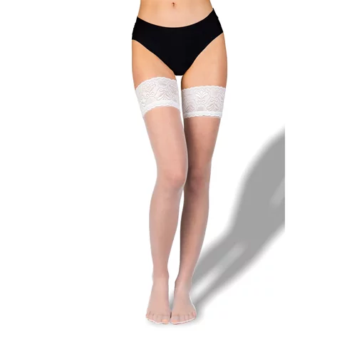 Punčochy samonosné LADY HOLD UPS 20 DEN bianco