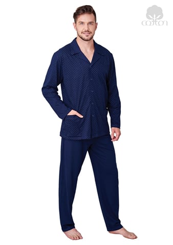 Pánské pyžamo 265 REGINA modrá tmavá XL