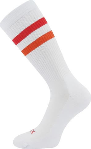 Ponožky VoXX RETRAN bílá-červená 43-46 (29-31)