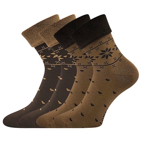 Ponožky FROTANA caffee brown 39-42 (26-28)