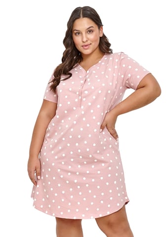 Dámská noční košile Chloe 2920/31 TARO růžová (pink) 3XL