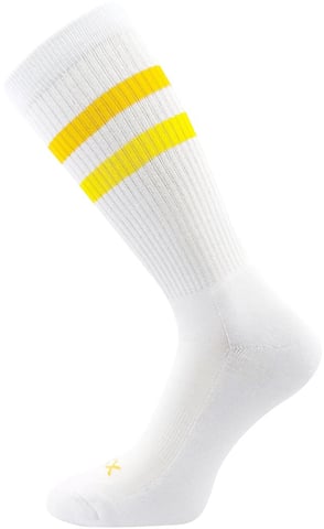 Ponožky VoXX RETRAN bílá-žlutá 43-46 (29-31)