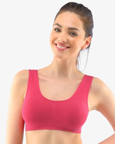 Dámská podprsenka se širokými ramínky GINA 07011P purpurová S/M
