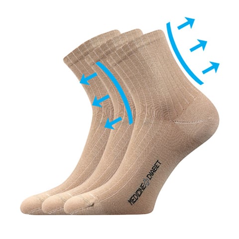 Zdravotní ponožky DEMEDIK béžová 35-38 (23-25)