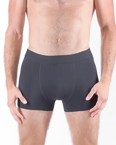 Pánské boxerky s kratší nohavičkou GINO 73126P tm. šedá XL/XXL