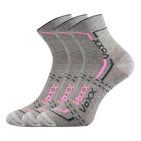 Ponožky FRANZ 03 světle šedá-růžová 39-42 (26-28)