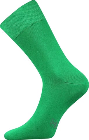 Barevné společenské ponožky Lonka DECOLOR zelená 39-42 (26-28)