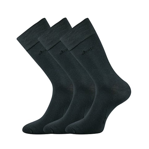 Společenské ponožky Lonka DESILVE tmavě šedá 35-38 (23-25)