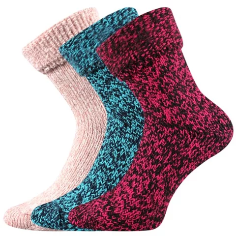Froté ponožky TERY mix barevné mix 35-38 (23-25)