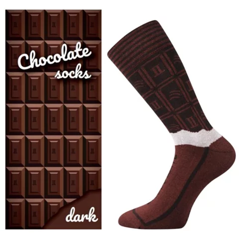 Dárková krabička ponožek Lonka CHOCOLATE dark pánské
