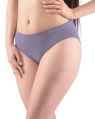 Dámské kalhotky klasické GINA Bamboo 00038P kouřová bílá XL/XXL