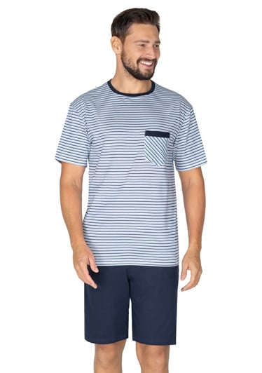 Pánské pyžamo 606 REGINA granát (modrá) XL