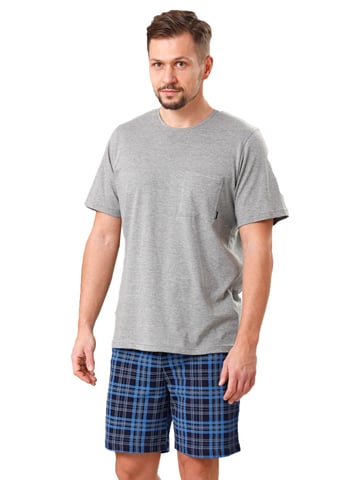 Pánské pyžamo Orest HOTBERG šedá melír XL