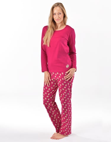 Dámské dlouhé pyžamo GINA 19169P