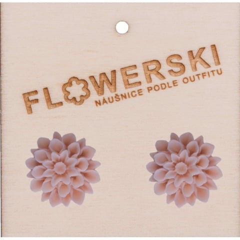 Náušnice - FLOWERSKI CORAL PINK