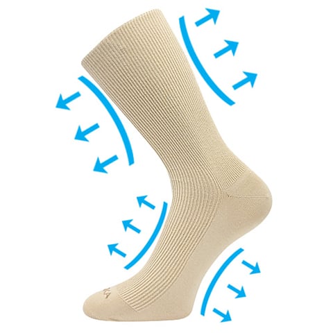 Extra roztažné ponožky OREGAN béžová 39-42 (26-28)