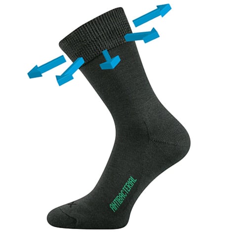 Ponožky VoXX ZEUS ZDRAVOTNÍ tmavě šedá 47-50 (32-34)