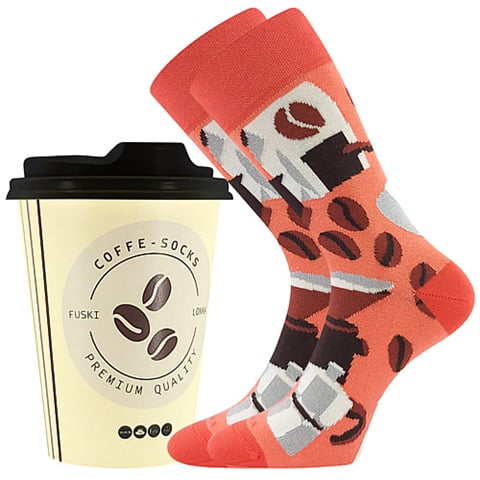Ponožky Lonka COFFE socks vzor 5 38-41 (25-27)