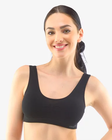 Dámská podprsenka se širokými ramínky GINA 07011P černá XL/XXL