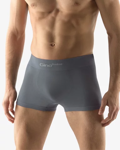 Pánské boxerky s kratší nohavičkou GINO 53004P tm. šedá S/M