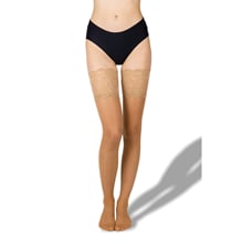 Dámské samodržící punčochy PASSION hold-ups 20 beige