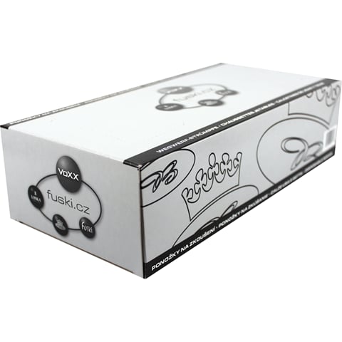 Box ťapky 150 ks tělová / černá