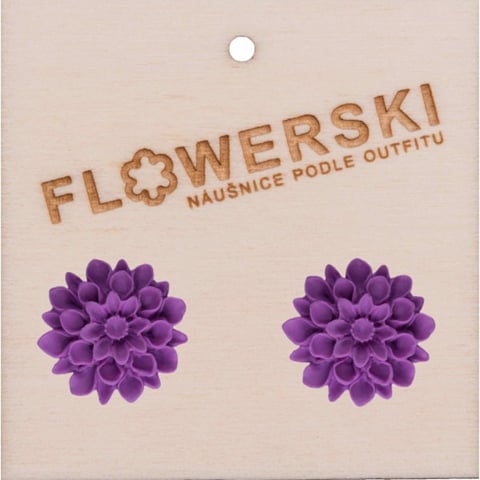 Náušnice - FLOWERSKI LAVENDER