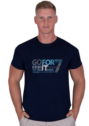 Pánské tričko 329 TDS granát (modrá) XL
