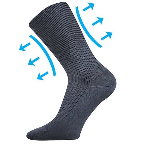 Zdravotní ponožky ZDRAVAN tmavě šedá 35-37 (23-24)