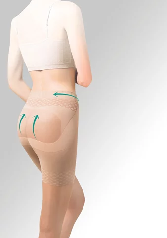 Punčocháče dámské medica Push Up 127 Gabriella melisa (tělová) XL