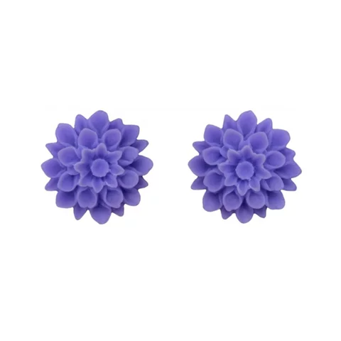 Náušnice - FLOWERSKI VIOLET VIOLET