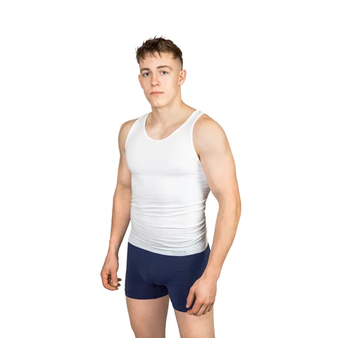 Pánský nátělník VoXX BAMBOO SEAMLESS 020 bílá