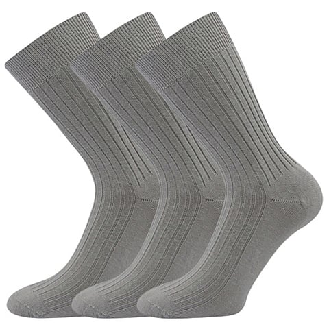 Pánské ponožky LONKA ZEBRAN světle šedá 41-42 (27-28)