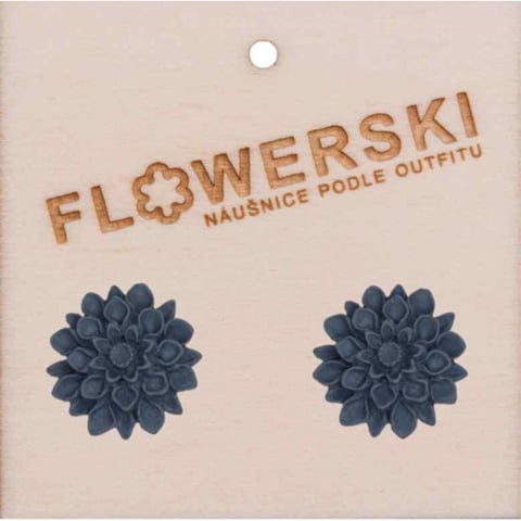 Náušnice - FLOWERSKI GRAPHITE