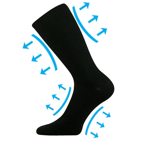 Extra roztažné ponožky OREGAN černá 51-54 (35-37)