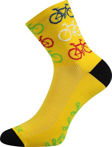 Ponožky VoXX RALF X bike-žlutá 39-42 (26-28)