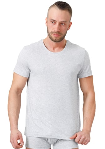 Pánské tričko 174 HOTBERG šedá melír XL