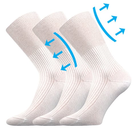 Zdravotní ponožky ZDRAVAN bílá 43-45 (29-30)