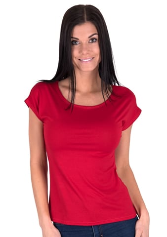Dámské tričko Kiti Limited BABELL červená tmavá 3XL