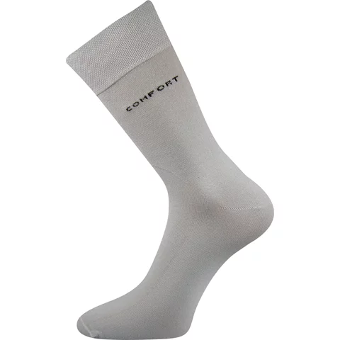 Bavlněné ponožky COMFORT světle šedá
