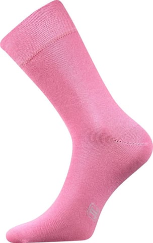 Barevné společenské ponožky Lonka DECOLOR růžová 39-42 (26-28)